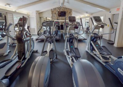 Gym Features Multiple Elliptical Machines & Treadmills