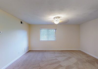Living Room With Beige Carpeting
